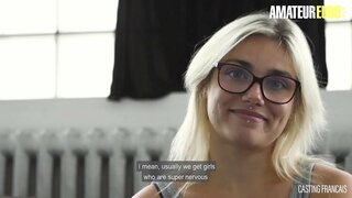 AMATÉRSKE EURO - Amatérske PAWG Blondína Gaby Hardcore v Prdeli V Prvý Porno Konkurz